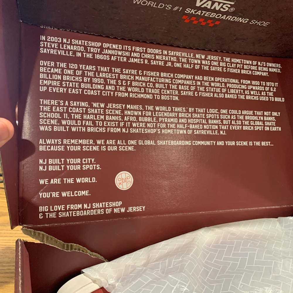 NWT Vans Half Cab x NJ Skateshop Men’s Size 10.5 🧱🧱🧱🧱🧱🧱🧱🧱🧱🧱🧱 - Picture 8 of 9
